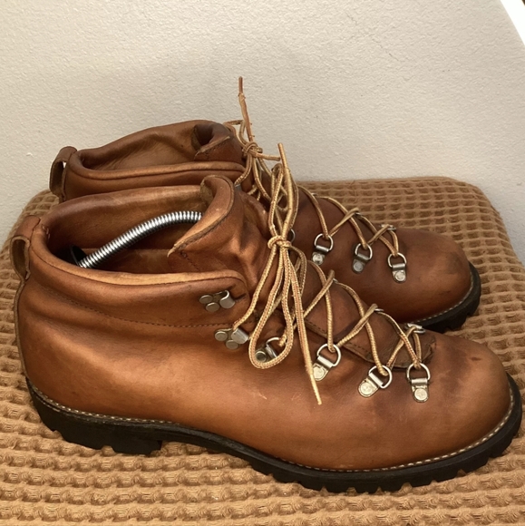 VTG Danner Mountain Light Leather Hiking Boots Mens Sz 11.5 EE WIDE Brown VIBRAM - Picture 6 of 12